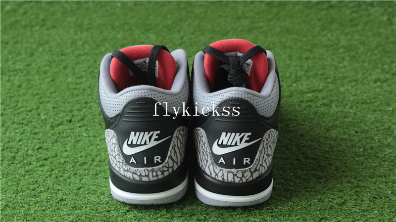 Authentic Air Jordan 3 Retro Black Cement GS